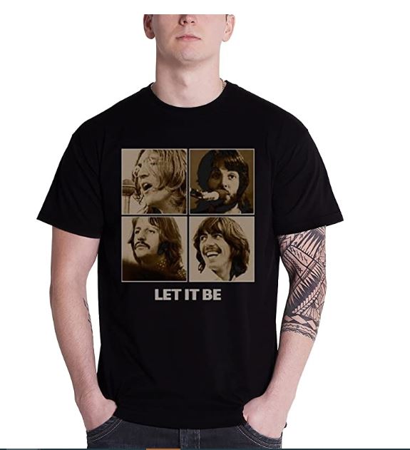 The Beatles - Let It Be official Men’s T-Shirt - Rock Music History Lesson